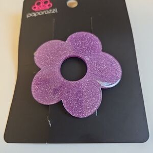 Paparazzi Shimmering Purple Floral Hair Clip